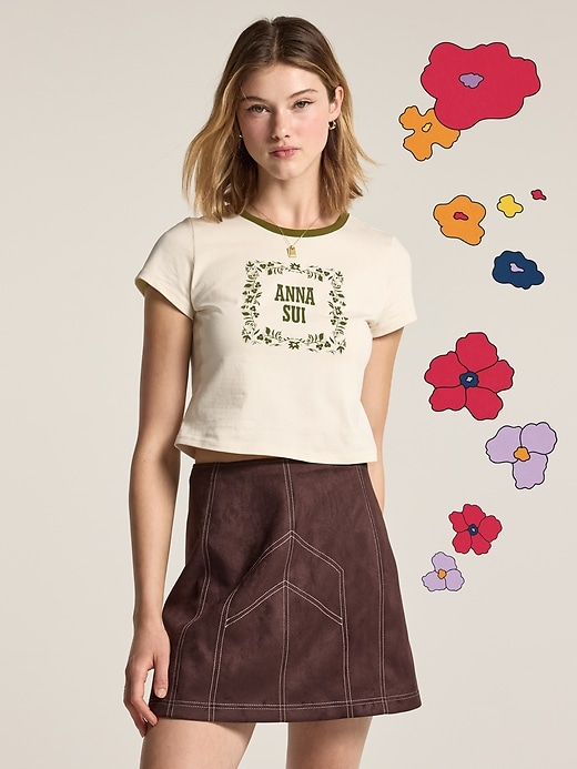 Image number 1 showing, Old Navy x Anna Sui Ringer Tee