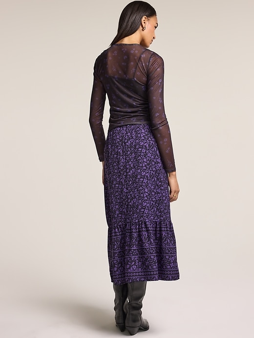 Image number 2 showing, Old Navy x Anna Sui Tiered Midi Skirt