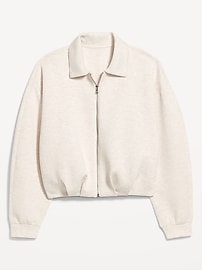 Image number 2 showing, Bounce Fleece Oversized Bomber Jacket