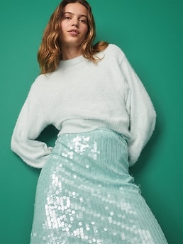 SoSoft Crew-Neck Sequin Sweater - image 3