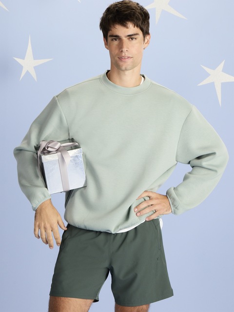 Oversized Bounce Fleece Cinched Sweatshirt - Rainy Season