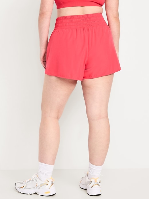Image number 6 showing, Extra High-Waisted Crinkle Run Shorts -- 3-inch inseam