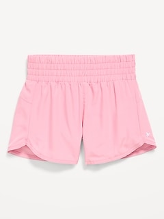 High-Waisted Dolphin-Hem Run Shorts for Girls
