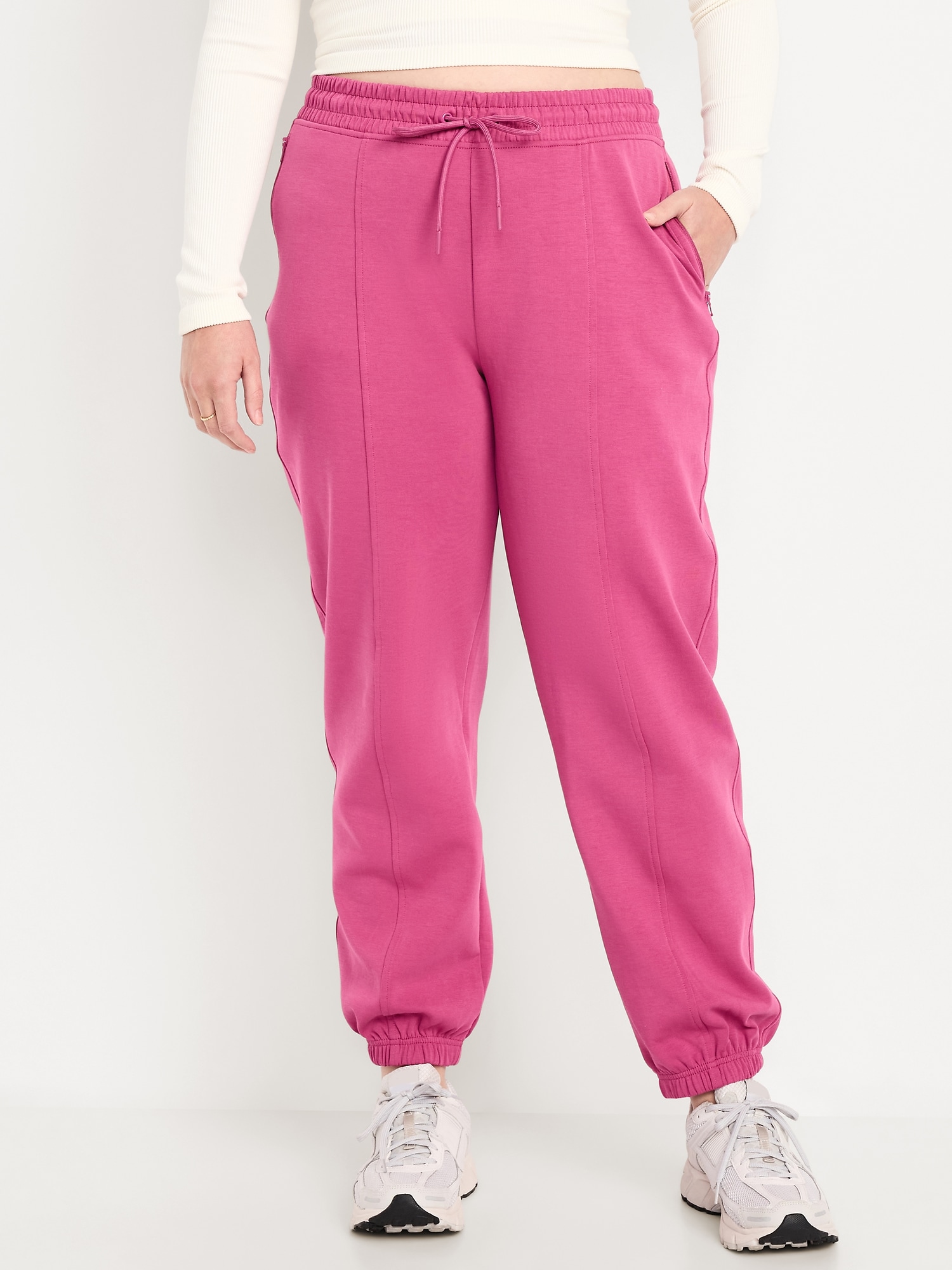 Image number 5 showing, High-Waisted Dynamic Fleece Sweatpants