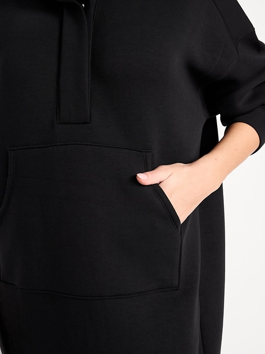 Image number 4 showing, Bounce Fleece Oversized Funnel-Neck Tunic