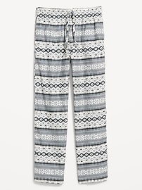 Image number 1 showing, Printed Flannel Pajama Pants for Men