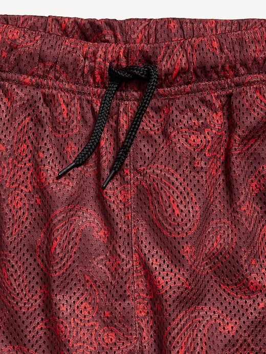 Image number 3 showing, Printed Mesh Basketball Shorts for Boys (At Knee)