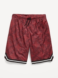 Image number 2 showing, Printed Mesh Basketball Shorts for Boys (At Knee)