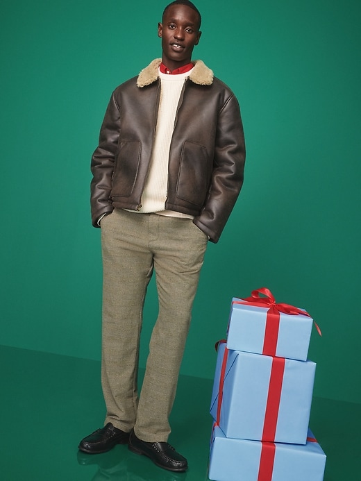 Image number 1 showing, Shearling Aviator Jacket