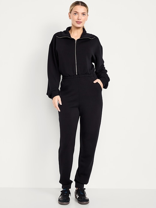 Image number 1 showing, Bounce Fleece Zip Jumpsuit