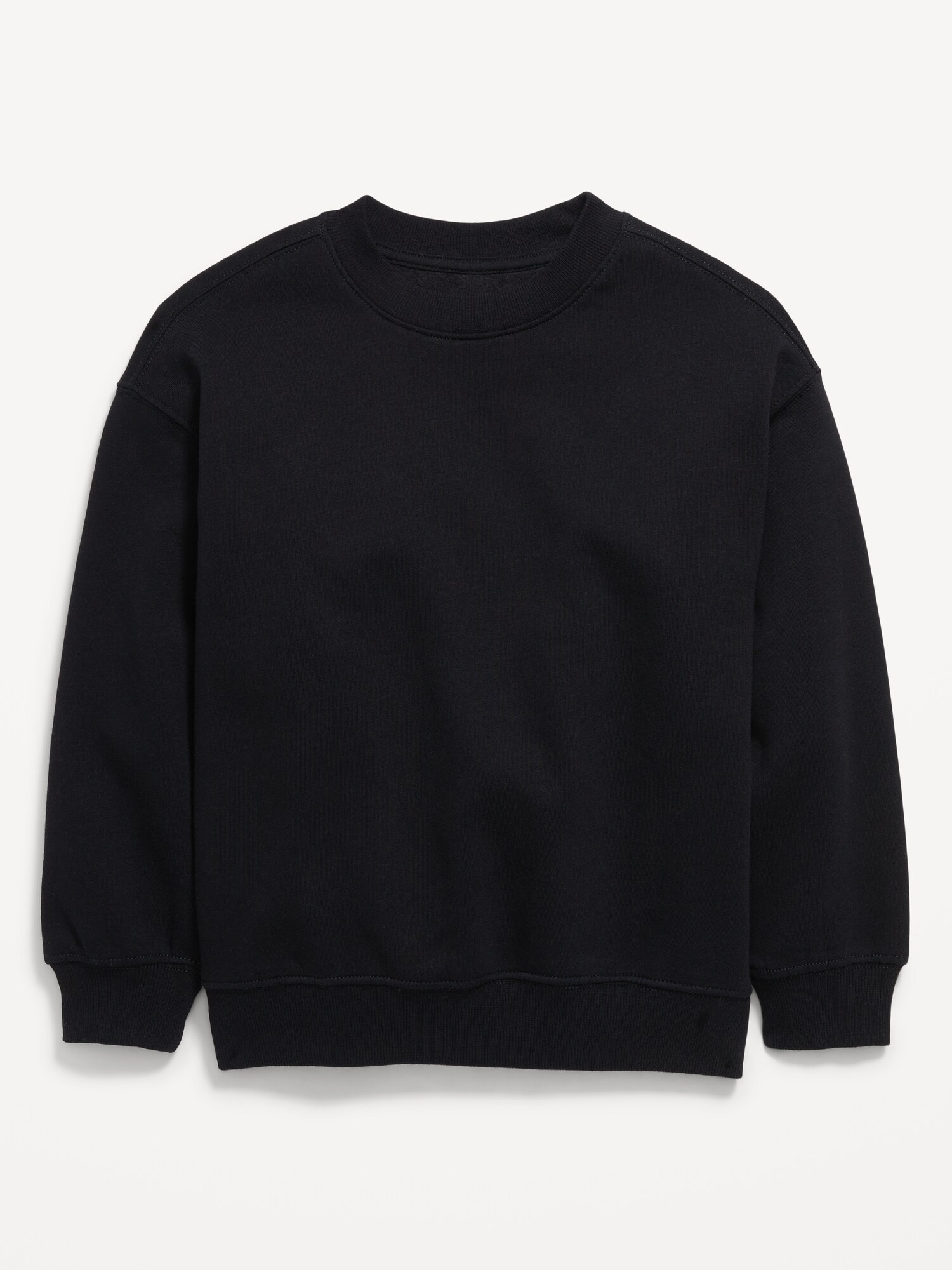 Толстовка Old Navy Favorite Fleece Oversized Crew-Neck Sweatshirt для мальчиков, цвет: Blackjack — фото 2