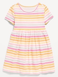 Image number 1 showing, Printed Short-Sleeve Dress for Toddler Girls
