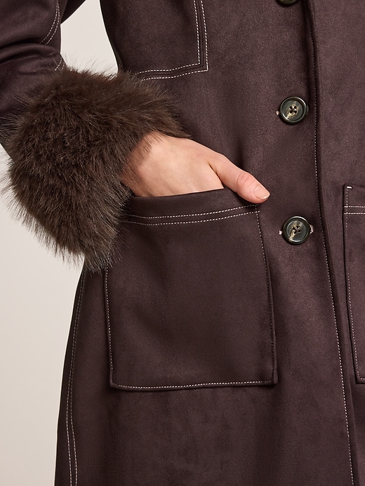 Old Navy x Anna Sui Vegan Suede Coat