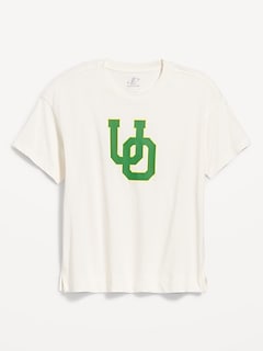 College Crew-Neck T-Shirt for Women