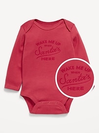 Image number 1 showing, Long-Sleeve Graphic Bodysuit for Baby