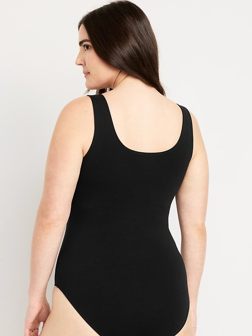 Image number 5 showing, Double-Layer Scoop-Neck Bodysuit