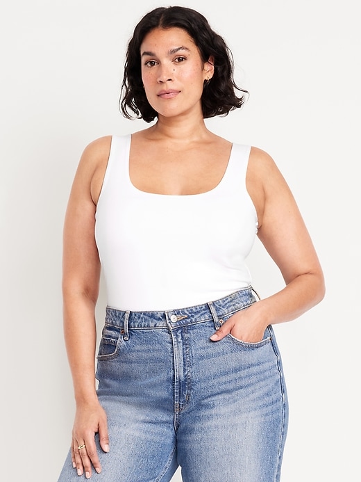 Image number 6 showing, Double-Layer Scoop-Neck Bodysuit