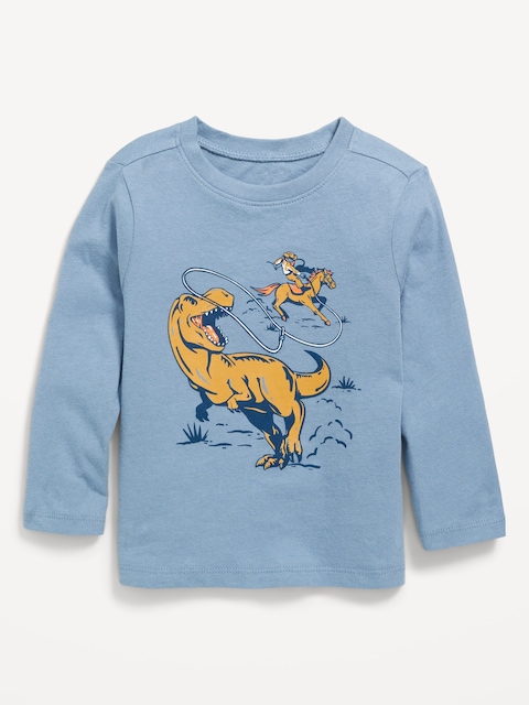 Long-Sleeve Unisex Graphic T-Shirt for Toddler - Stone
