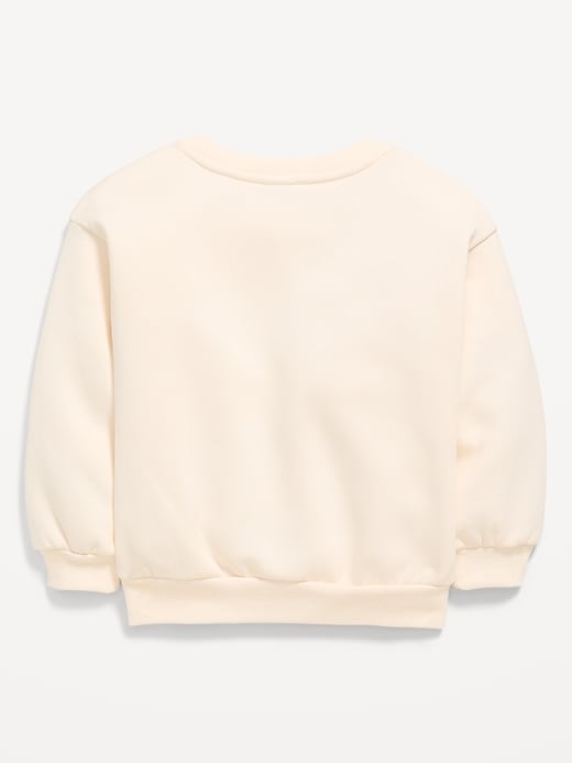 Image number 3 showing, Crew-Neck Graphic Sweatshirt for Toddler Girls