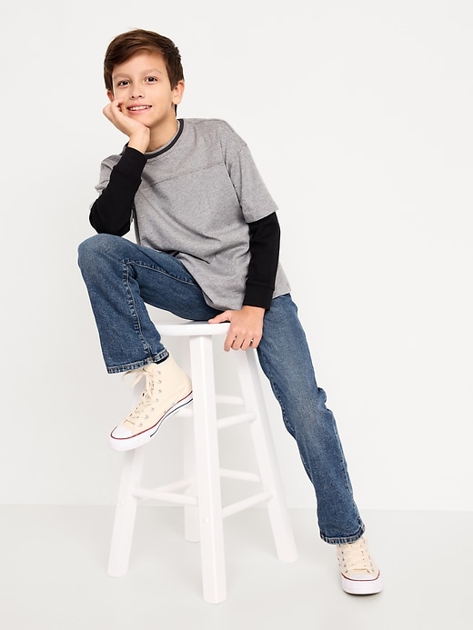 Image number 2 showing, Built-In Flex Boot-Cut Jeans for Boys