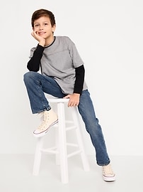 Image number 2 showing, Built-In Flex Boot-Cut Jeans for Boys