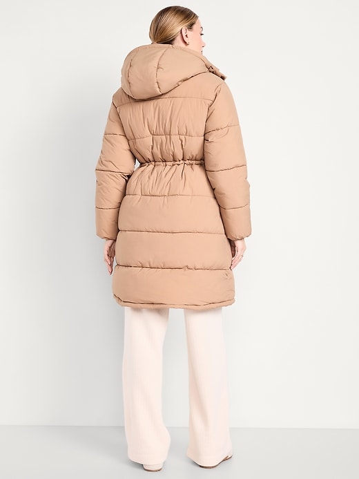 Image number 2 showing, Water-Resistant Quilted Long Puffer Jacket