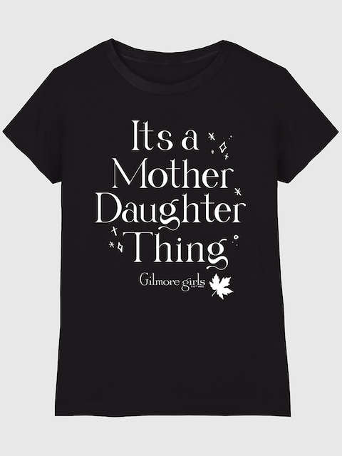 Gilmore Girls Its a Mother Daughter Thing Graphic T-Shirt for Girls - Black