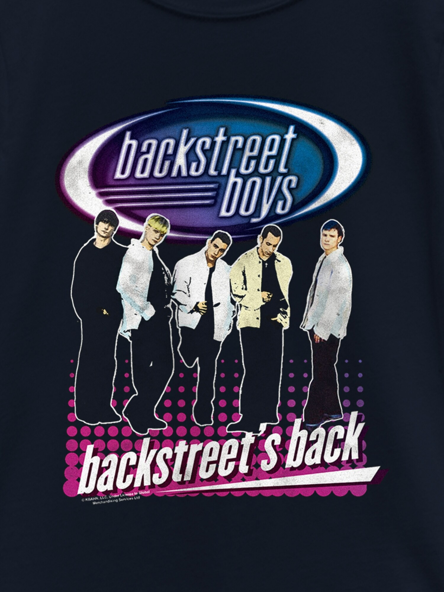 Футболка Old Navy Backstreet Boys 90S Graphic T-Shirt для девочек, цвет: Тёмно-синий — фото 2