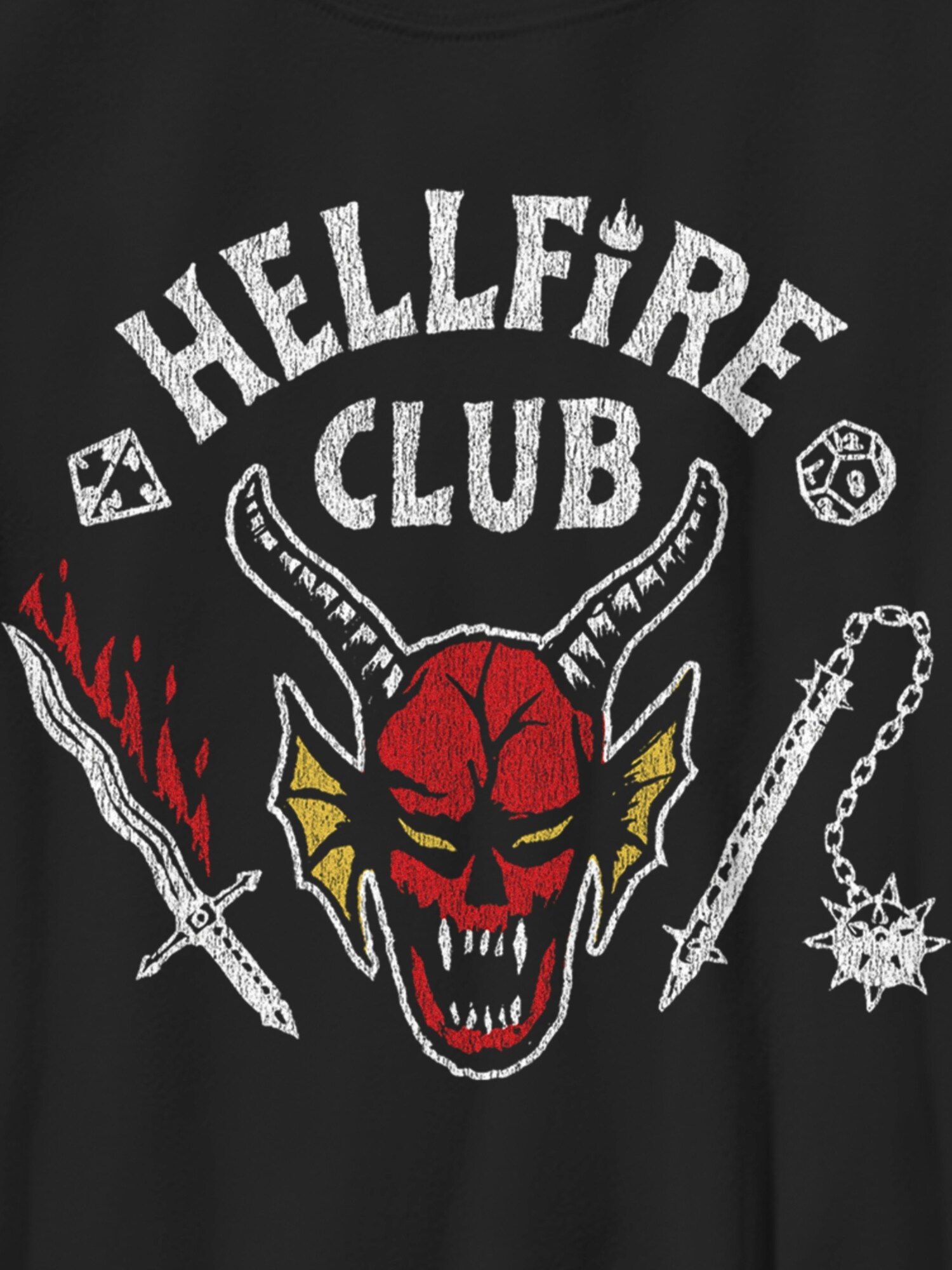 Детская футболка Old Navy Stranger Things Hellfire Graphic, цвет: Чёрный — фото 2