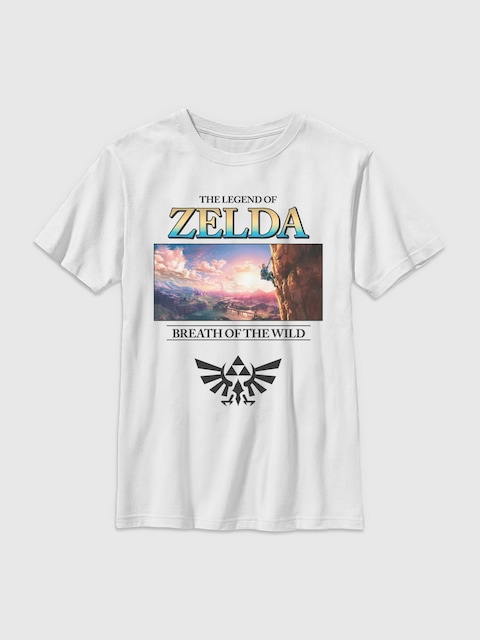 Nintendo Zelda Graphic T-Shirt for Kids - White