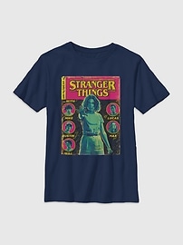 Image number 1 showing, Stranger Things Comic Cover Graphic T-Shirt for Kids