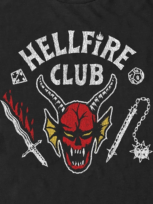 Image number 2 showing, Stranger Things Hellfire Cut Graphic T-Shirt