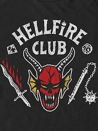 Image number 2 showing, Stranger Things Hellfire Cut Graphic T-Shirt