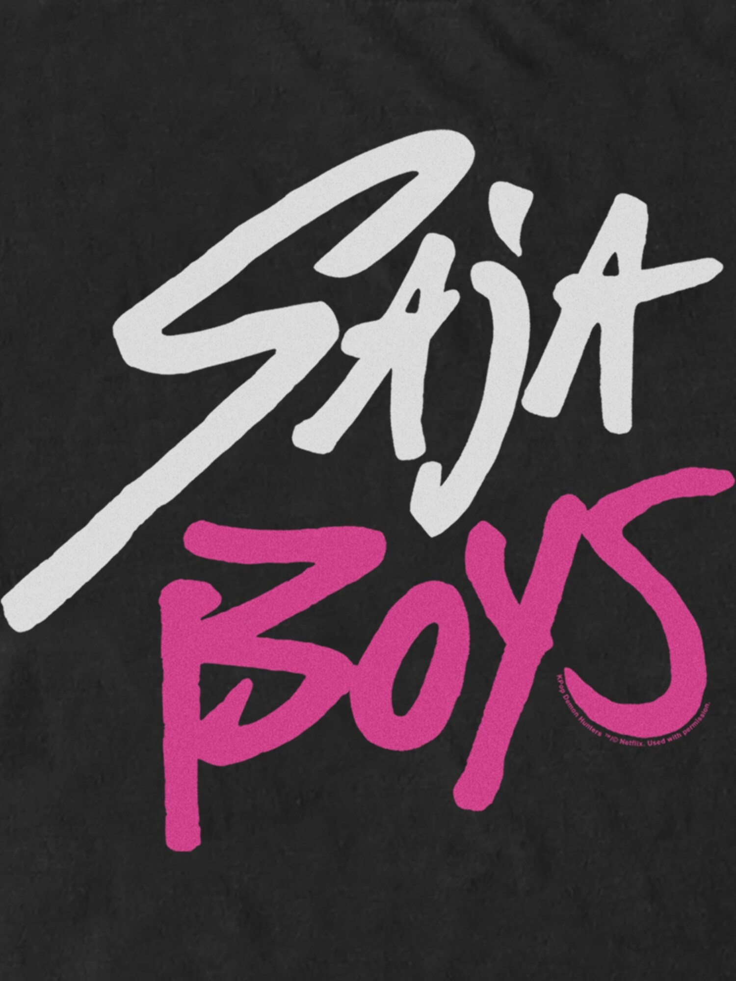 Мужская футболка Old Navy K-Pop Demon Hunters Saja Boys Logo Graphic, цвет: Чёрный — фото 2