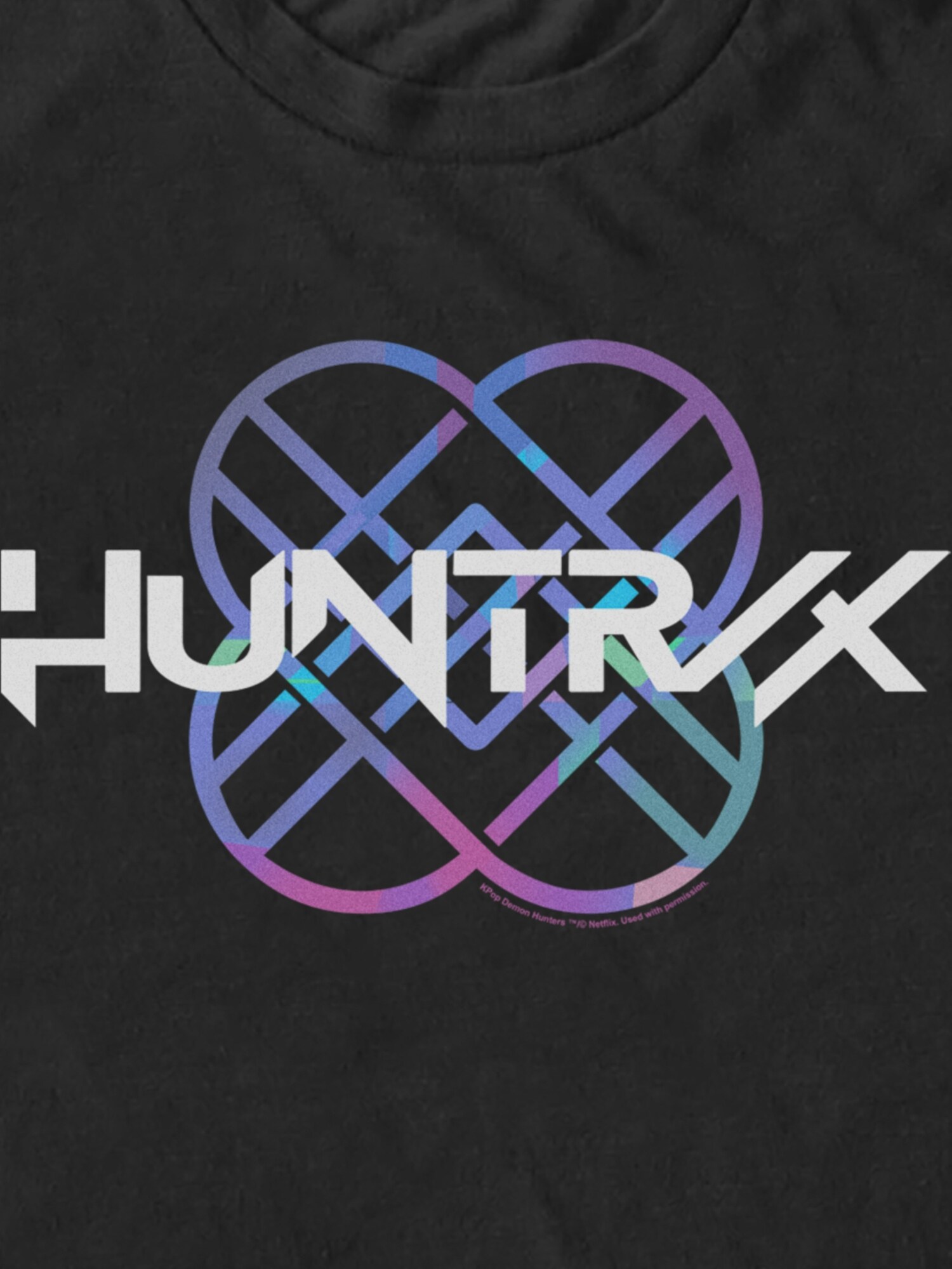 Мужская футболка Old Navy K-Pop Demon Hunters Huntrix Logo Graphic, цвет: Чёрный — фото 2