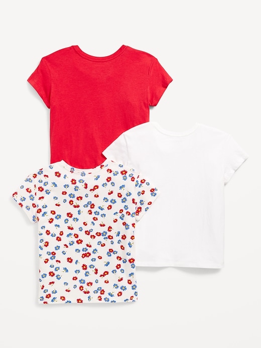 Image number 2 showing, Softest Short-Sleeve T-Shirt 3-Pack for Girls