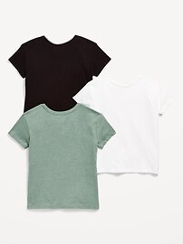 Image number 2 showing, Short-Sleeve Graphic T-Shirt 3-Pack for Girls