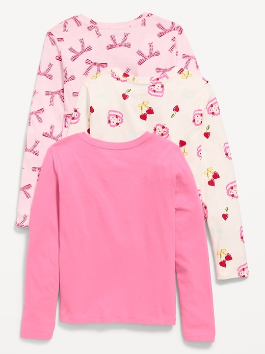 Image number 2 showing, Softest Long-Sleeve T-Shirt 3-Pack for Girls