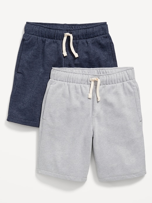 Image number 1 showing, 2-Pack Fleece Jogger Shorts for Boys (At Knee)