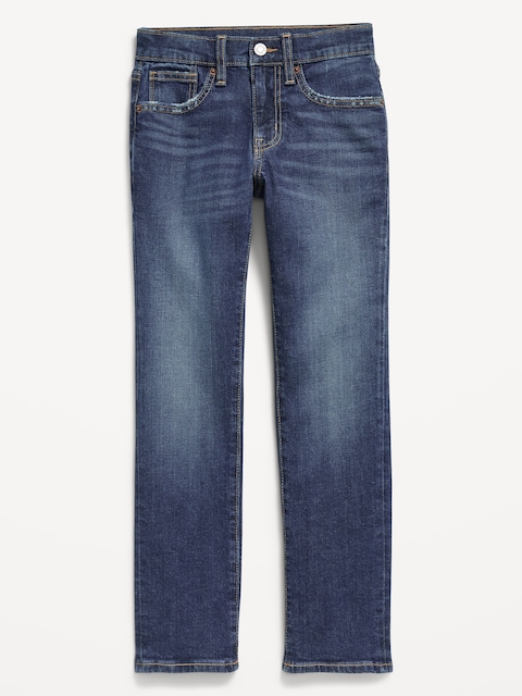 Straight-Leg Built-In Flex Jeans for Boys - Dark Authentic 10