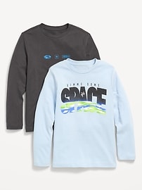 Image number 1 showing, Long-Sleeve Graphic T-Shirt 2-Pack for Boys