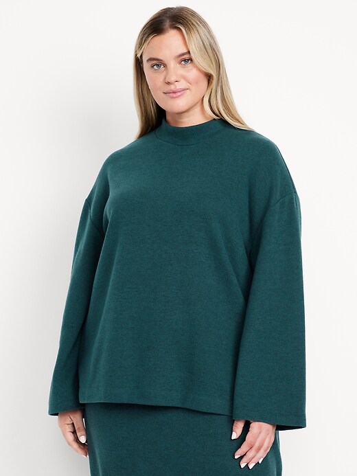 Image number 7 showing, Cozy Mock-Neck Tunic Sweater