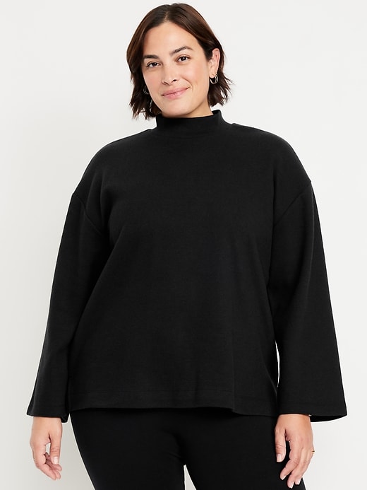 Image number 7 showing, Cozy Mock-Neck Tunic Sweater