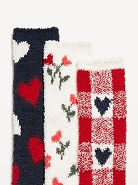 Image number 2 showing, 3-Pack Cozy Crew Socks for Women