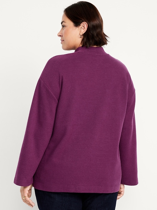 Image number 8 showing, Cozy Mock-Neck Tunic Sweater