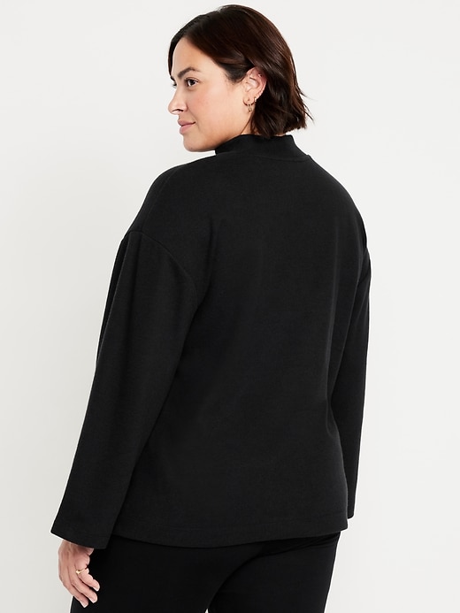 Image number 8 showing, Cozy Mock-Neck Tunic Sweater