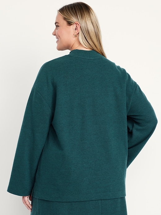 Image number 8 showing, Cozy Mock-Neck Tunic Sweater