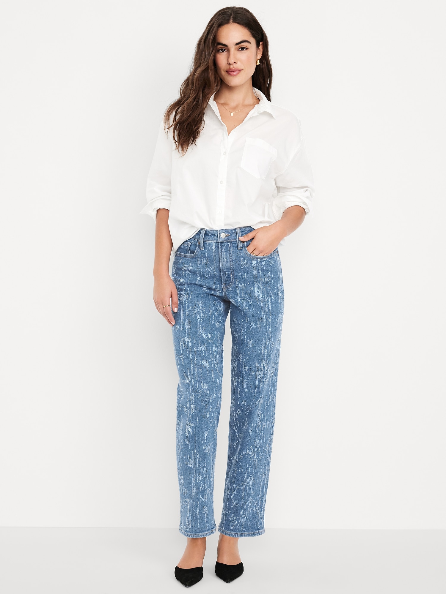 High-Waisted OG Loose Utility Jeans