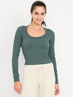 Exhale Seamless Fitted Rib T-Shirt