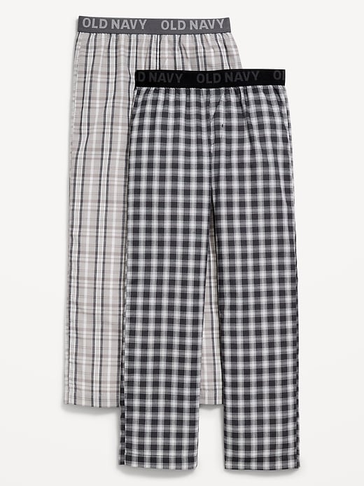 Image number 1 showing, Printed Poplin Straight-Leg Pajama Pants 2-Pack for Boys